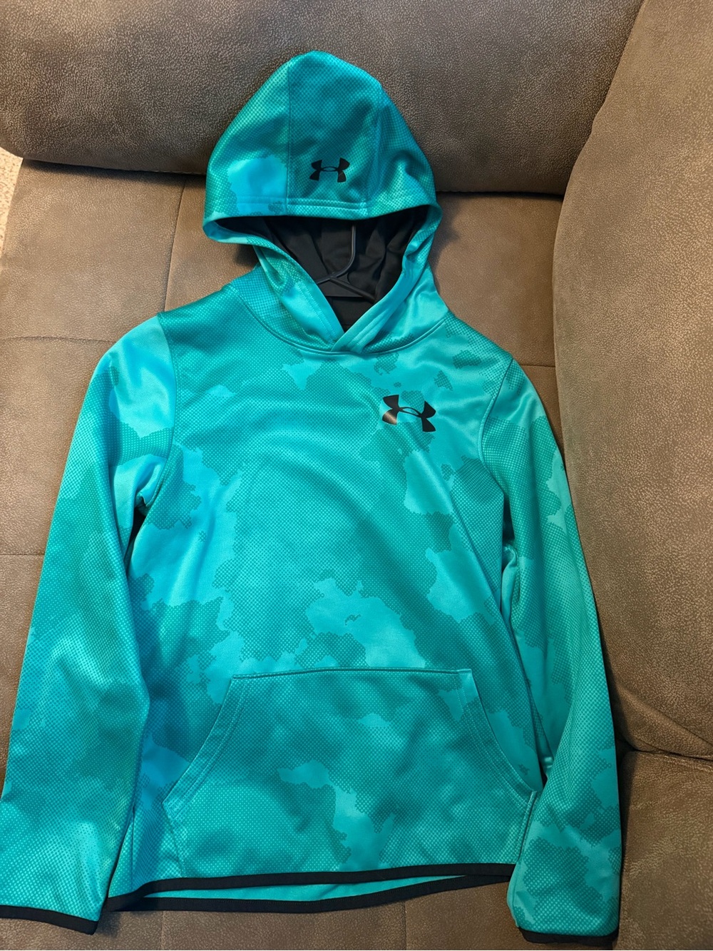 Under Armour Kids' Green Hooded Performance Jacket